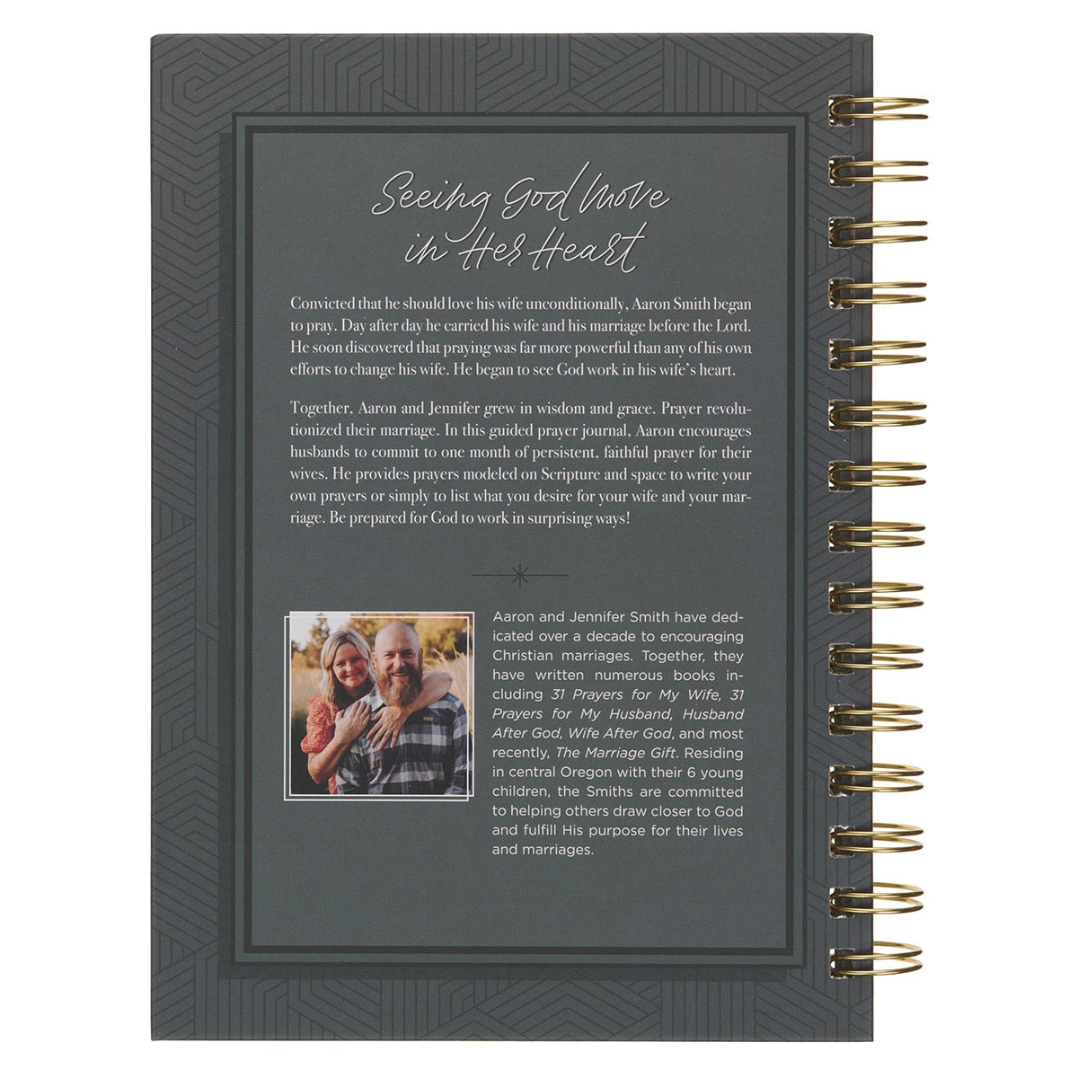 31 Prayers for My Wife Spiral-bound Hardcover Prayer Journal for Husbands