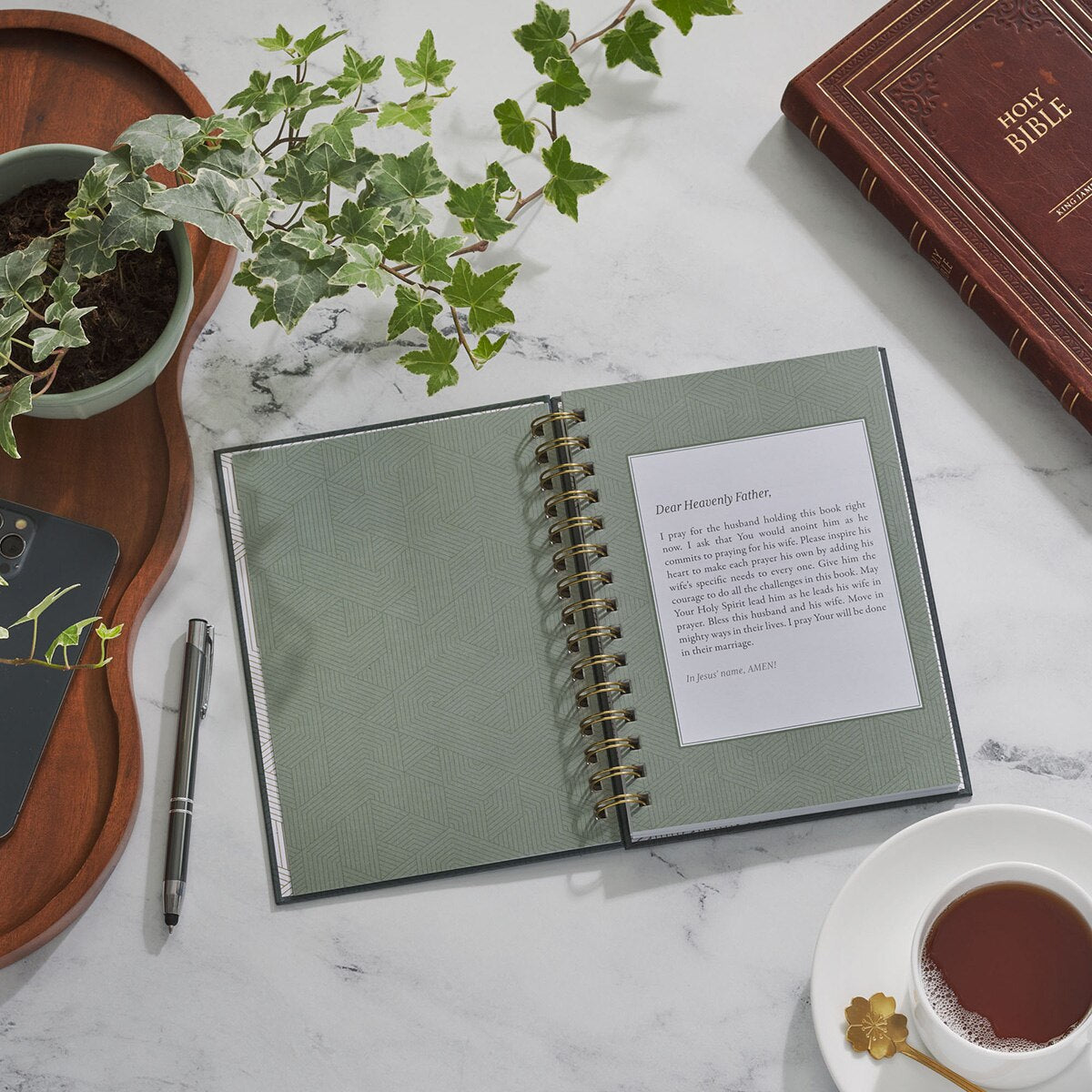 31 Prayers for My Wife Spiral-bound Hardcover Prayer Journal for Husbands