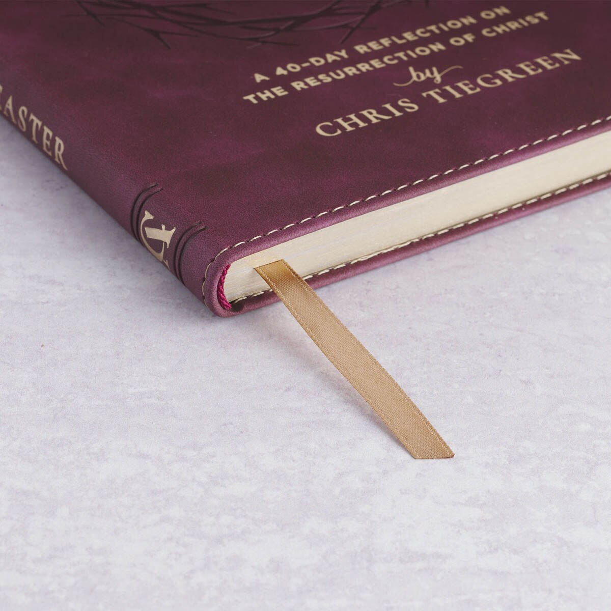 The Miracle of Easter Maroon Faux Leather Devotional