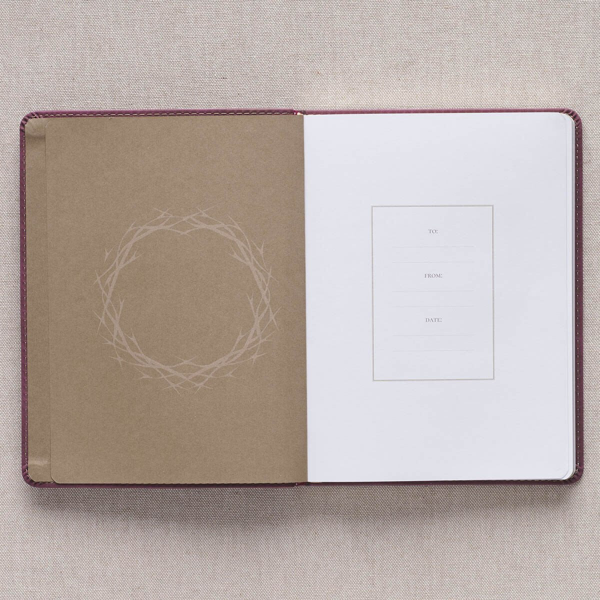 The Miracle of Easter Maroon Faux Leather Devotional