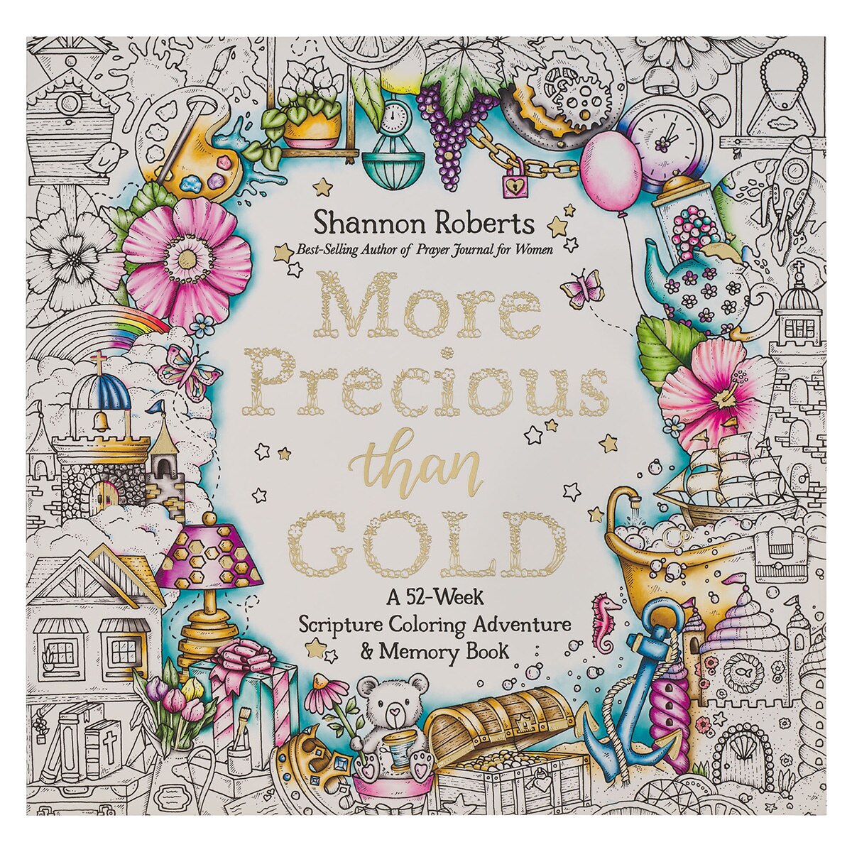 More Precious than Gold: A 52-Week Scripture Coloring Adventure and Memory Boo