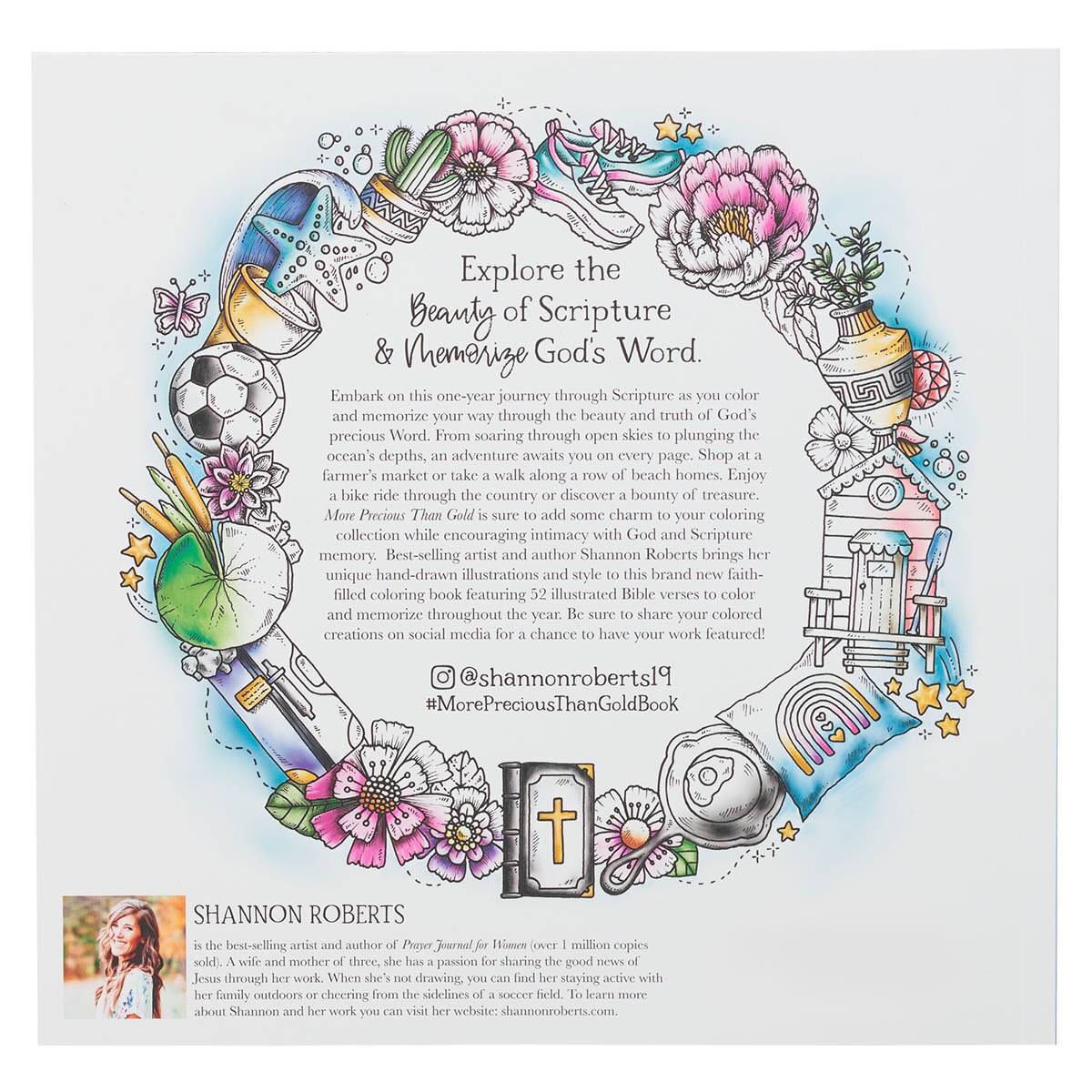 More Precious than Gold: A 52-Week Scripture Coloring Adventure and Memory Boo