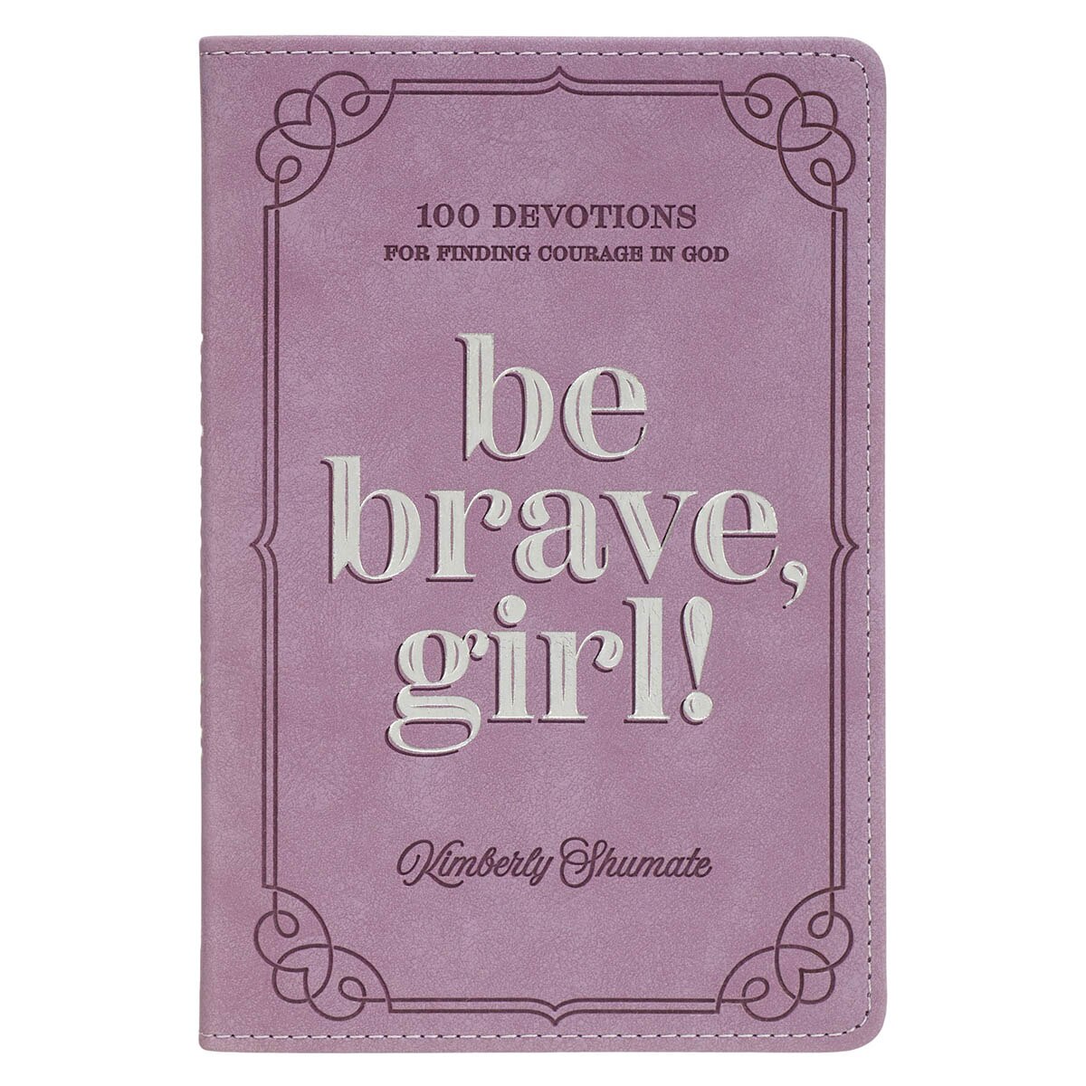 Be Brave, Girl! Purple Faux Leather Devotional