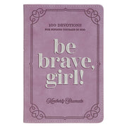 Be Brave, Girl! Purple Faux Leather Devotional