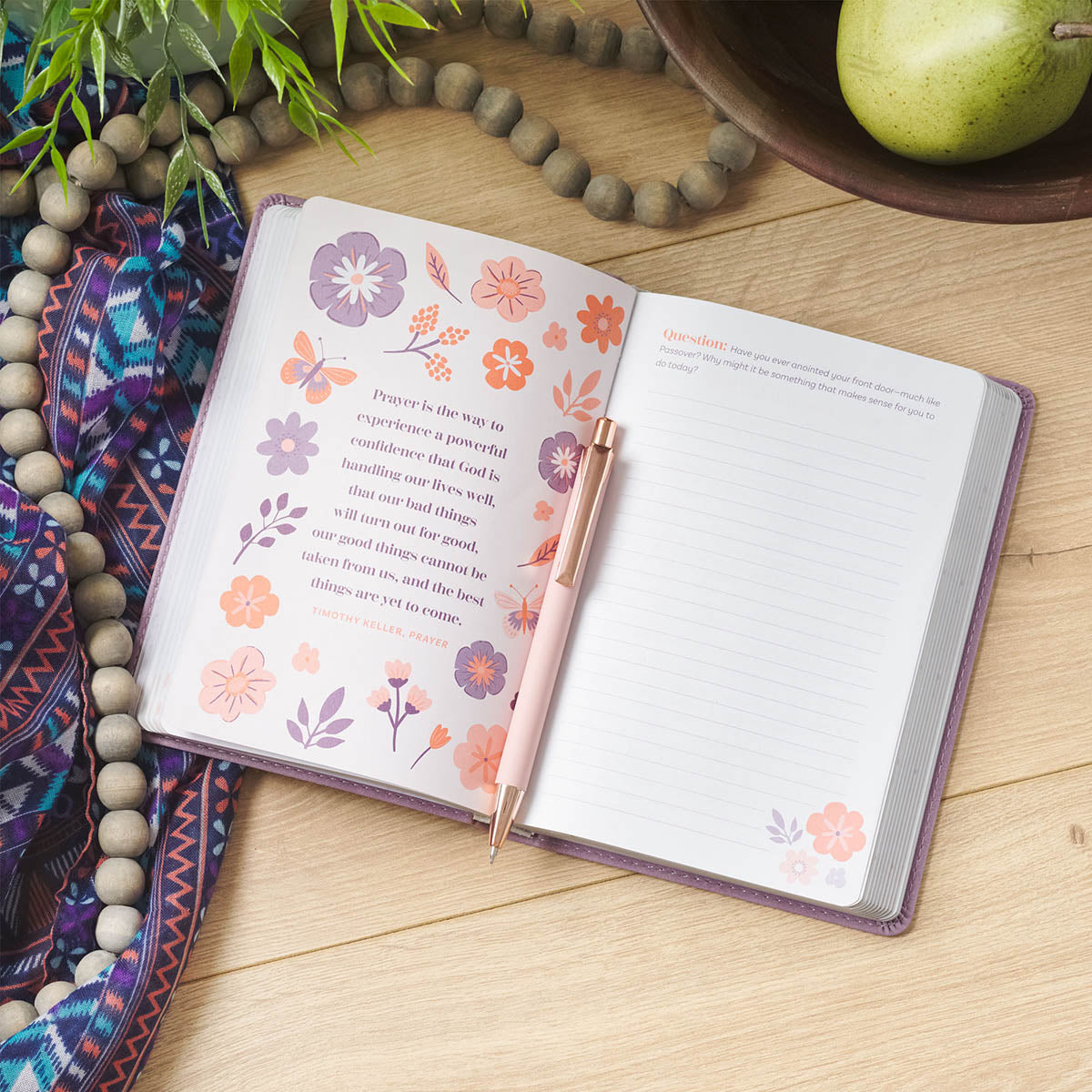 Be Brave, Girl! Purple Faux Leather Devotional