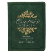 Christmas Grace Green Faux Leather Advent Devotional