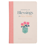 Pocketful of Blessings for New Moms Peach Faux Leather Gift Book