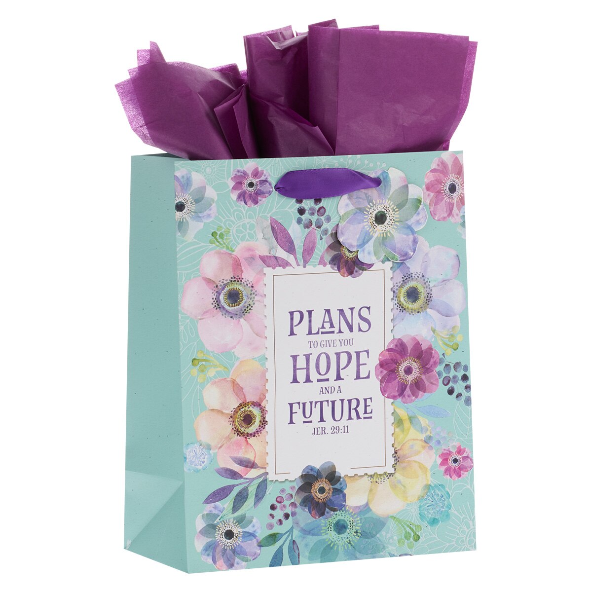 Medium Gift Bag: Plans Hope Future - Jeremiah 29:11