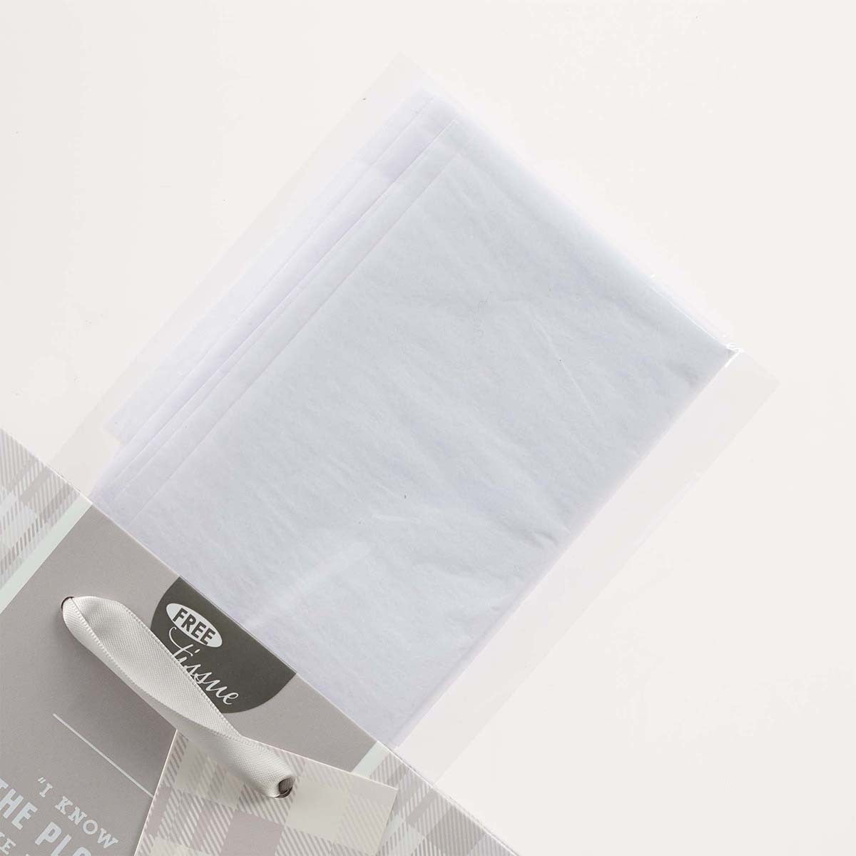 I Know the Plans Gray Plaid Medium Gift Bag - Jeremiah 29:11