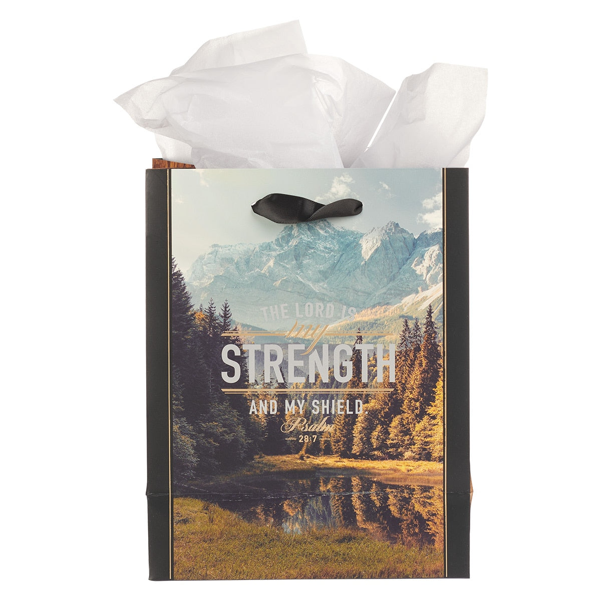 The LORD is My Strength Medium Gift Bag - Psalm 28:7
