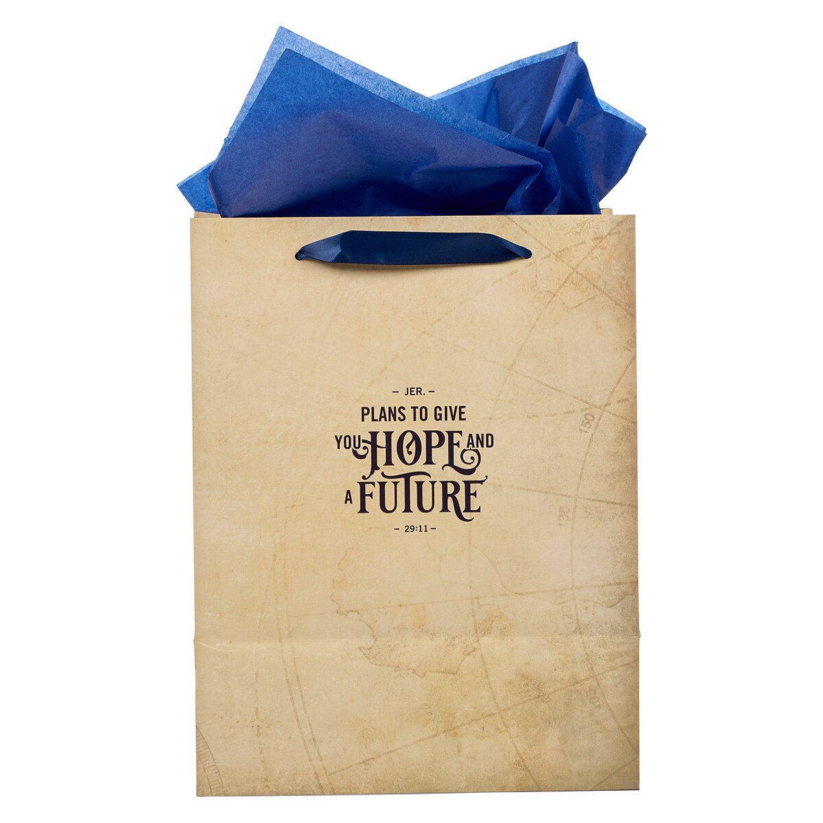 Desires of Your Heart Large Portrait Gift Bag with Card Set  - Psalm 20:4