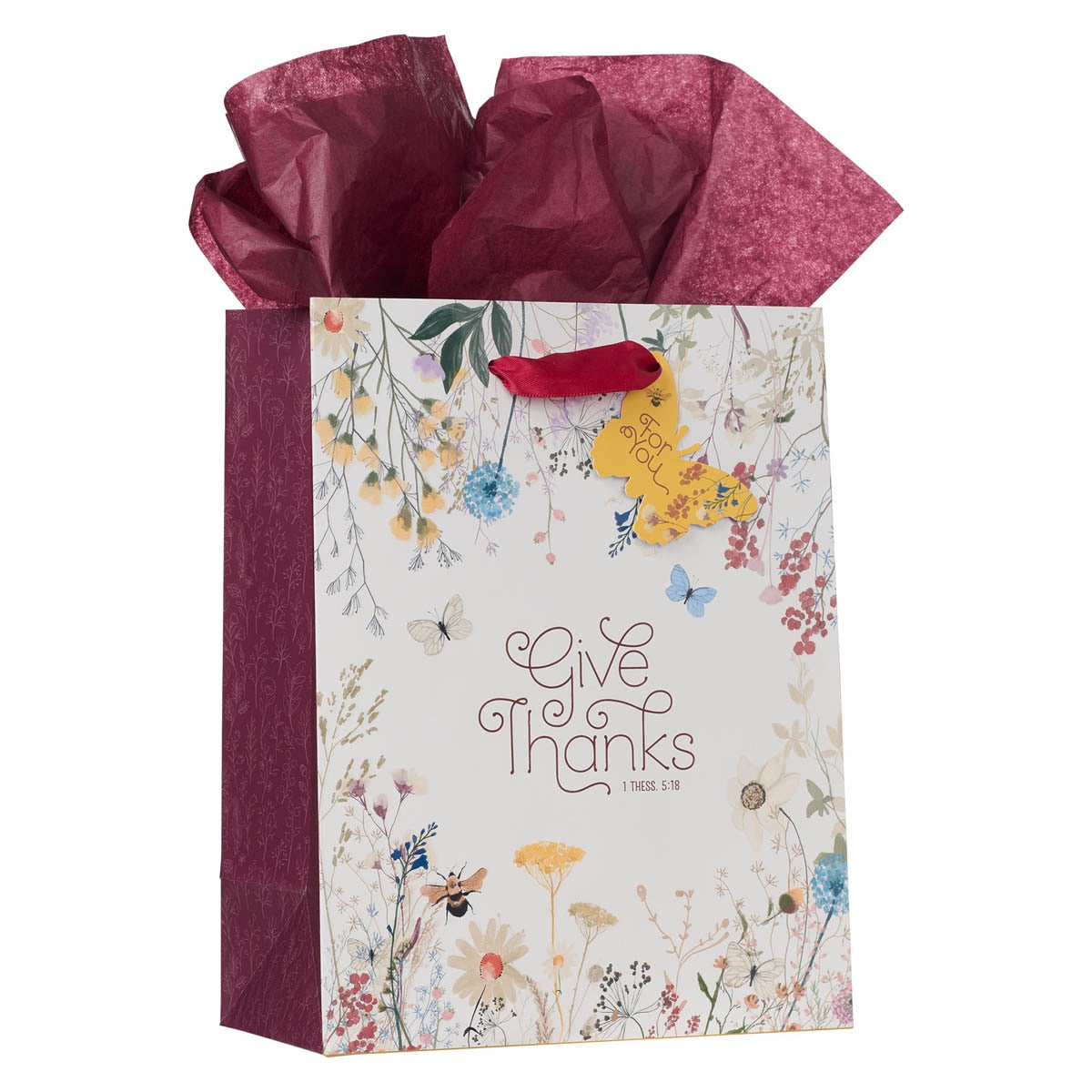 Give Thanks in Everything Medium Gift Bag - 1 Thessalonians 5:18