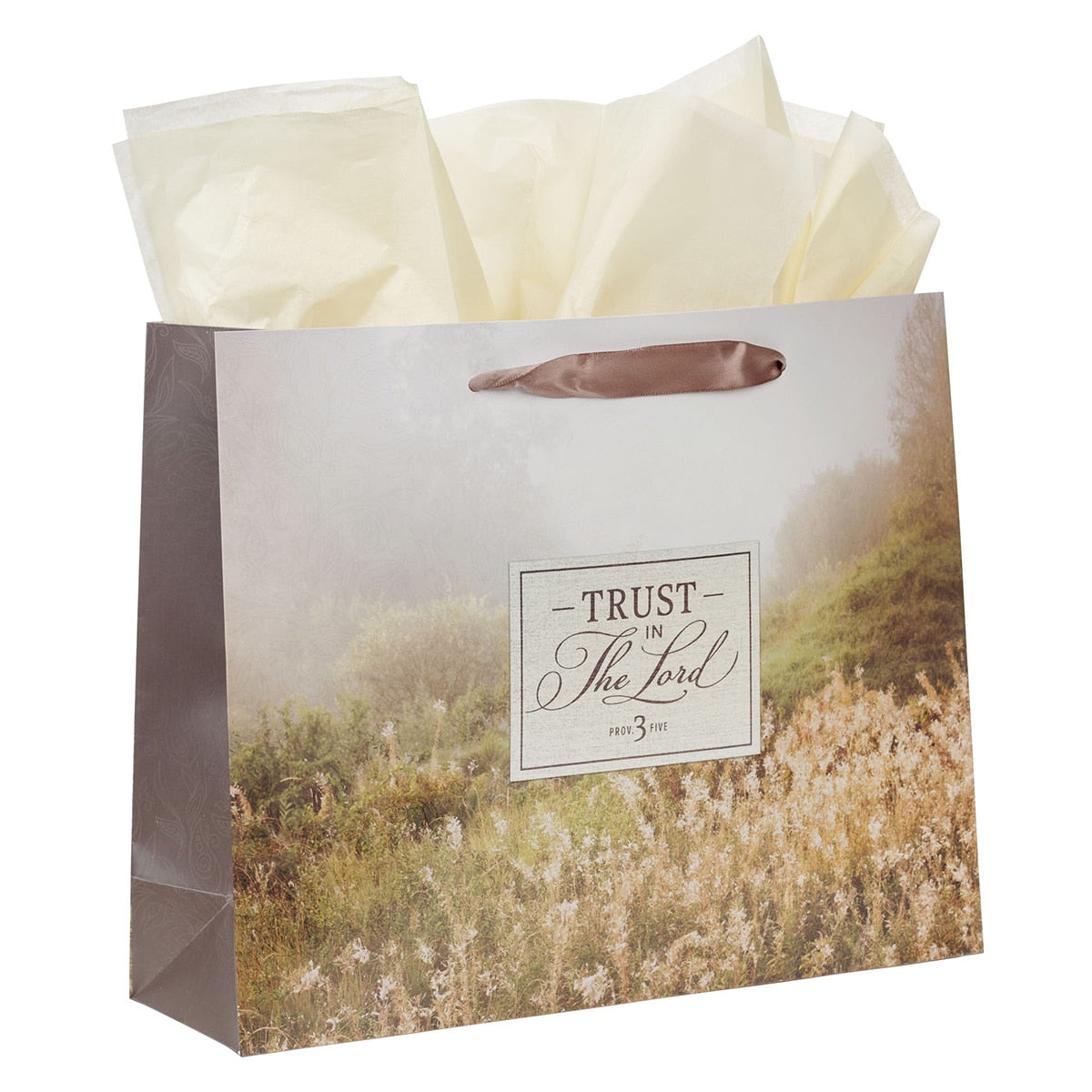 Trust in the LORD Large Landscape Gift Bag - Proverbs 3:5