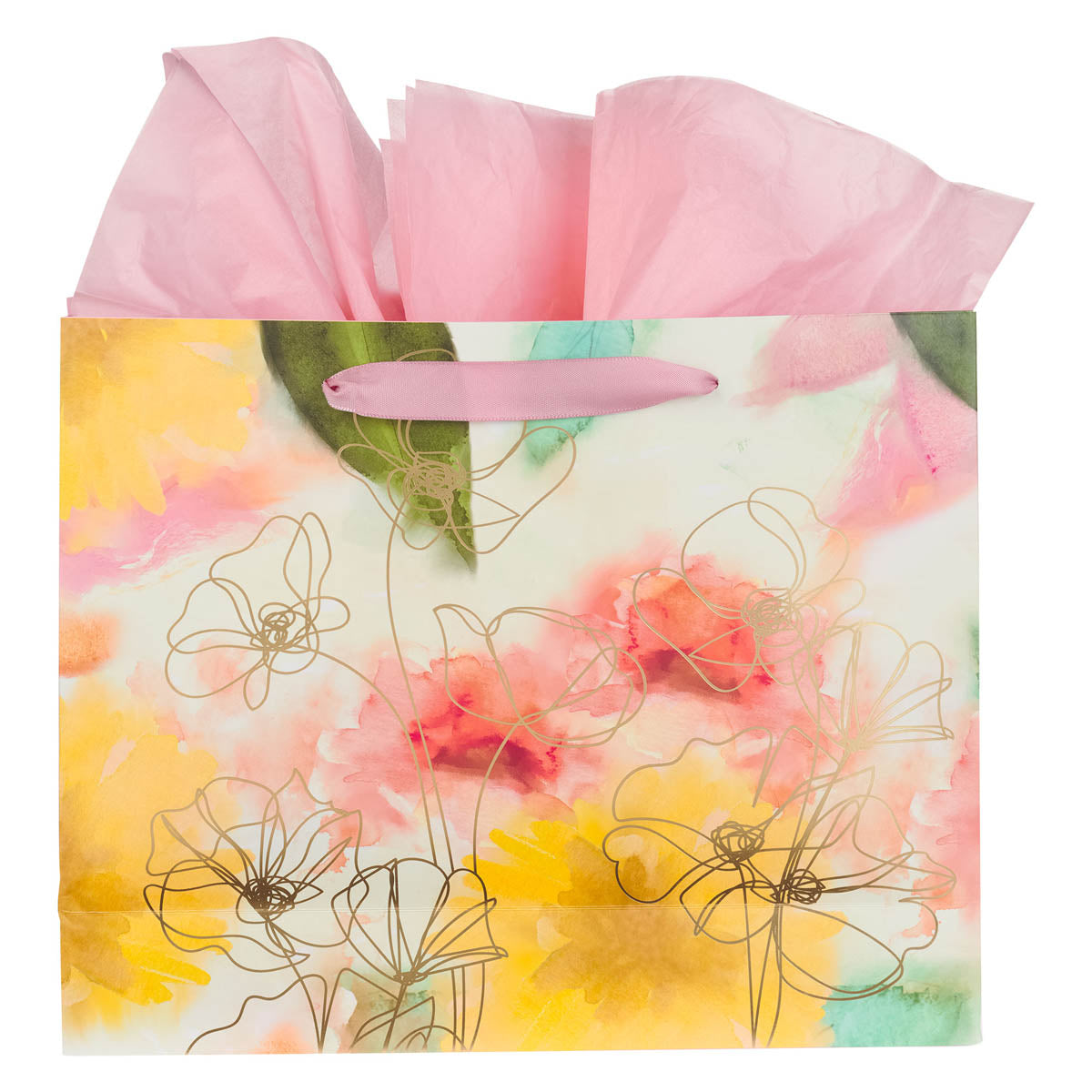 Pastel Meadow Large Landscape Gift Bag with Card