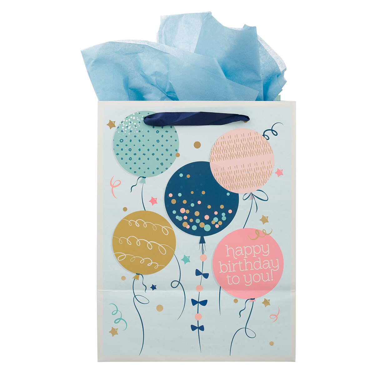 Rejoice Colorful Balloon Medium Gift Bag - Philippians 4:4