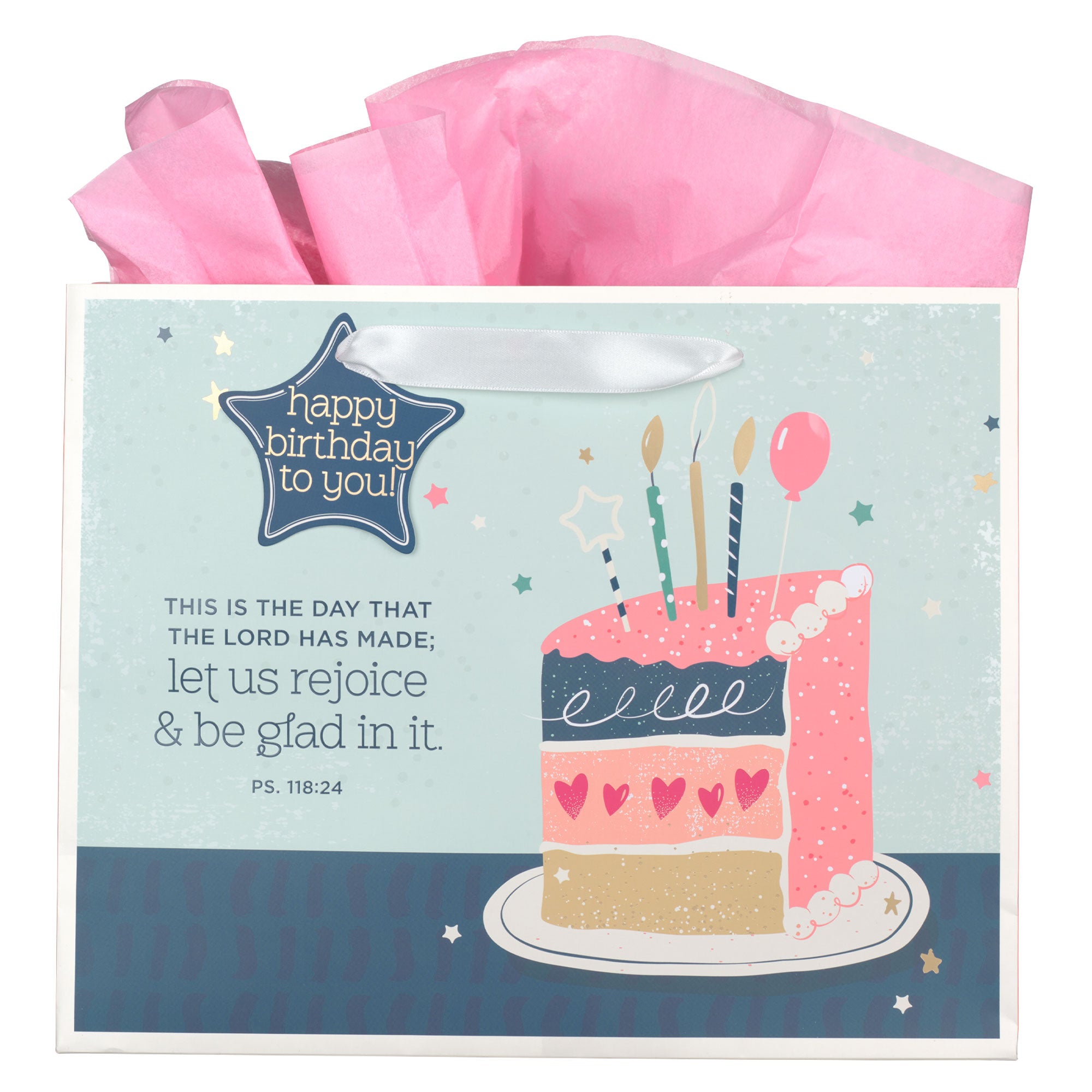 This is the Day Large Landscape Gift Bag -  Psalm 118:24