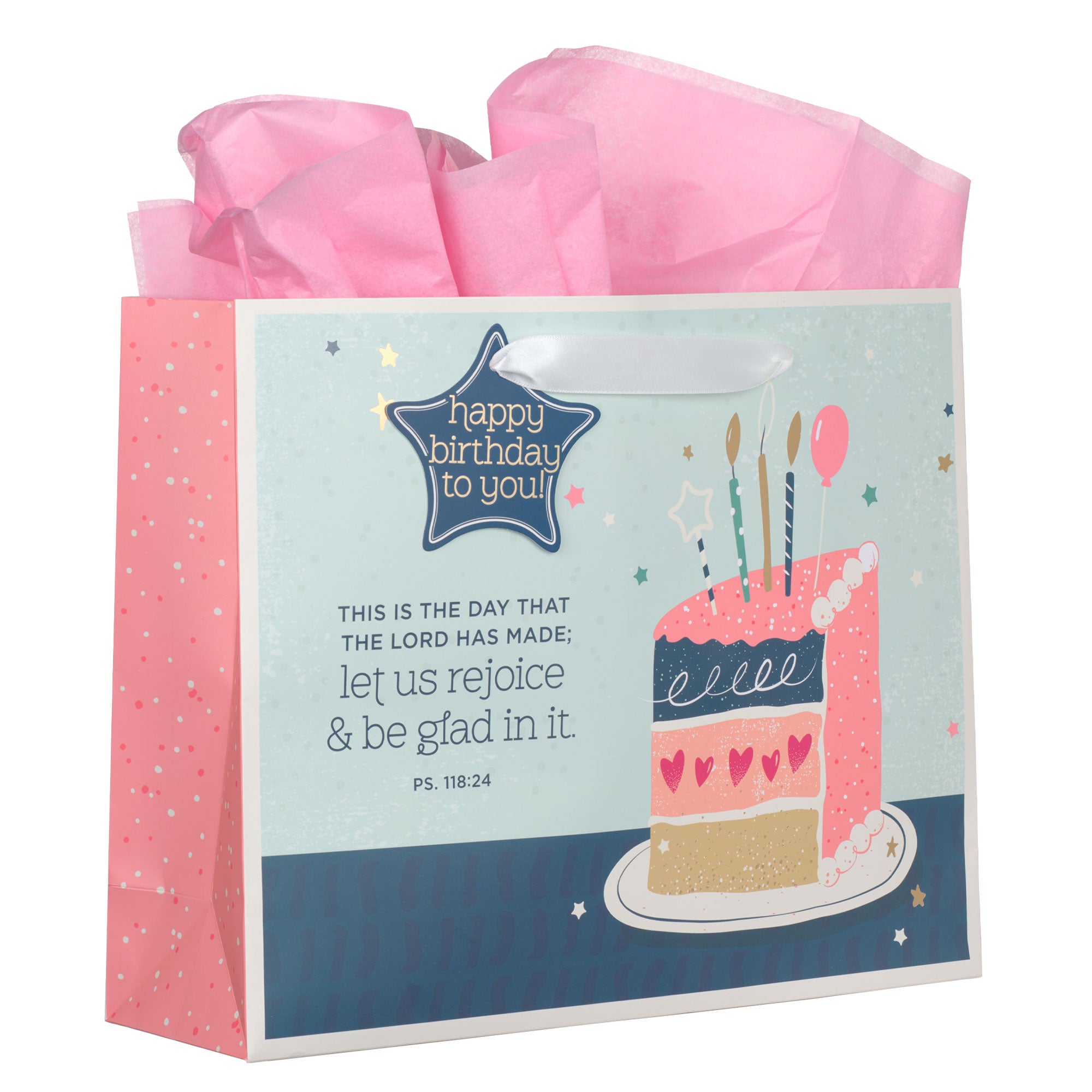 This is the Day Large Landscape Gift Bag -  Psalm 118:24