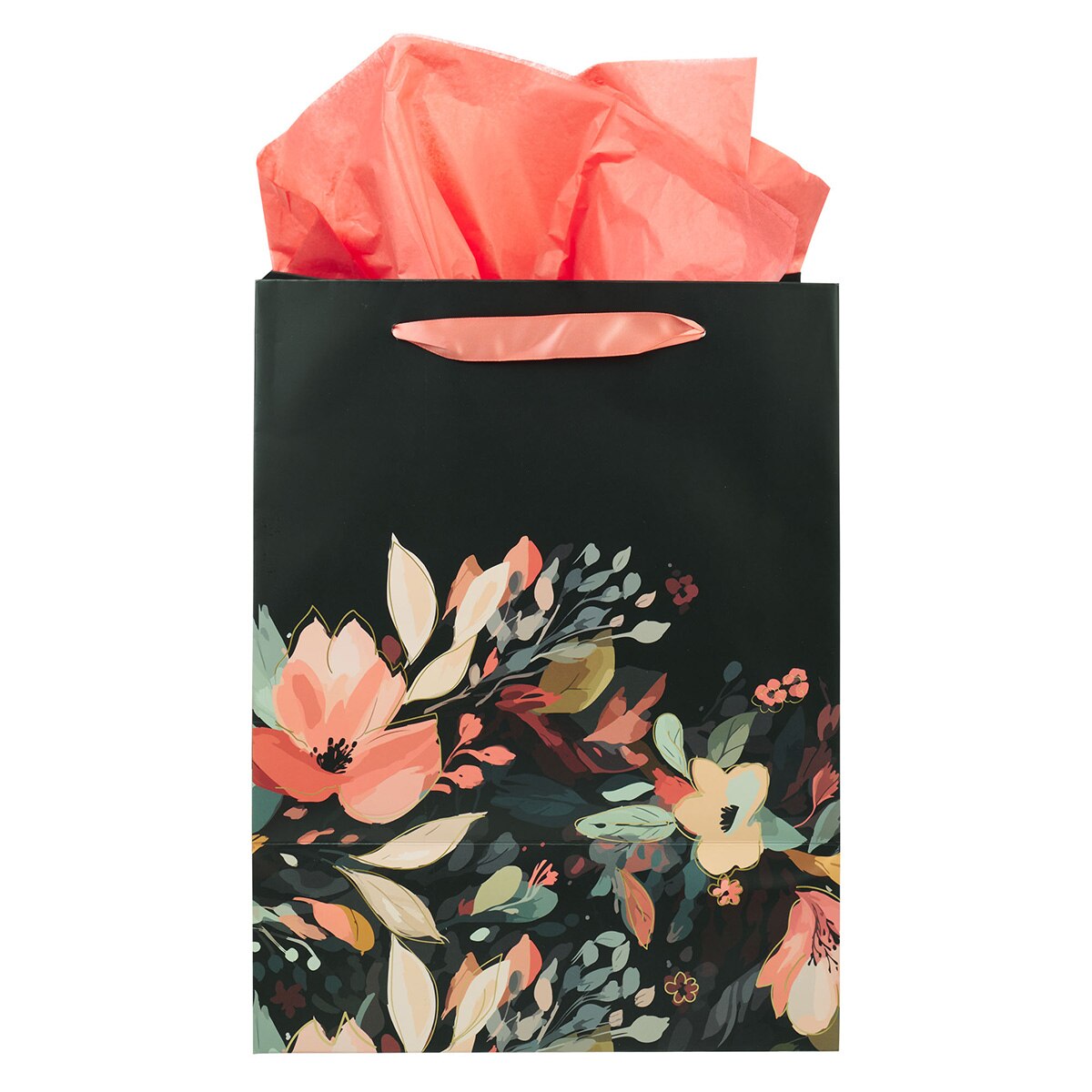 Hope and a Future Midnight Botanical Large Portrait Gift Bag - Jeremiah 29:11