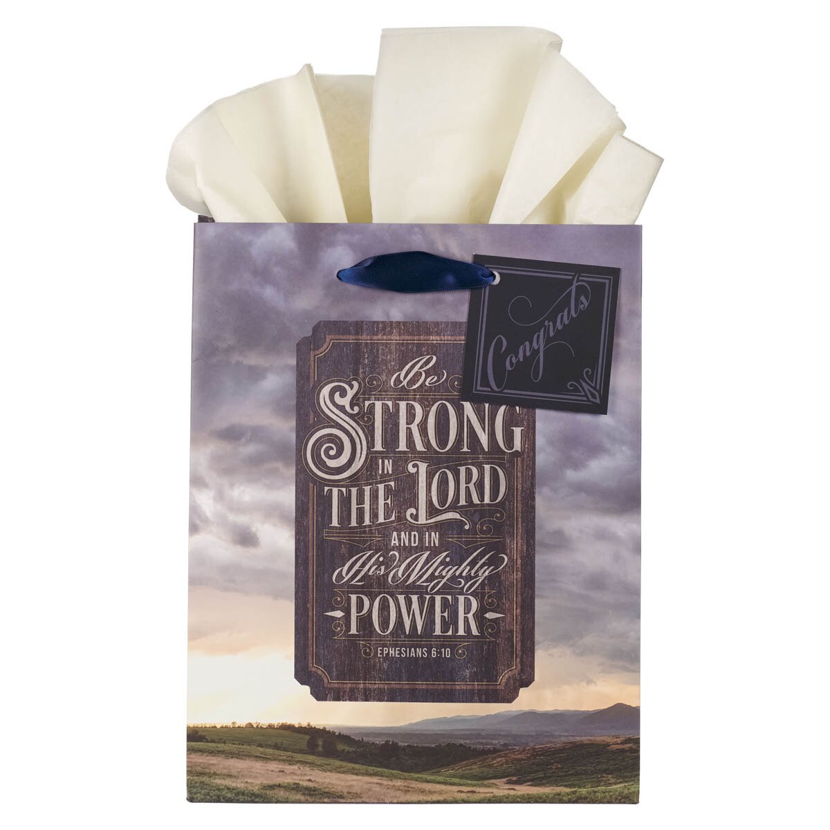 Strong in the Lord New Dawn Medium Gift Bag - Ephesians 6:10