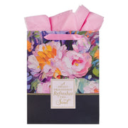 Sweet Friendship Watercolor Garden Large Portrait Gift Bag