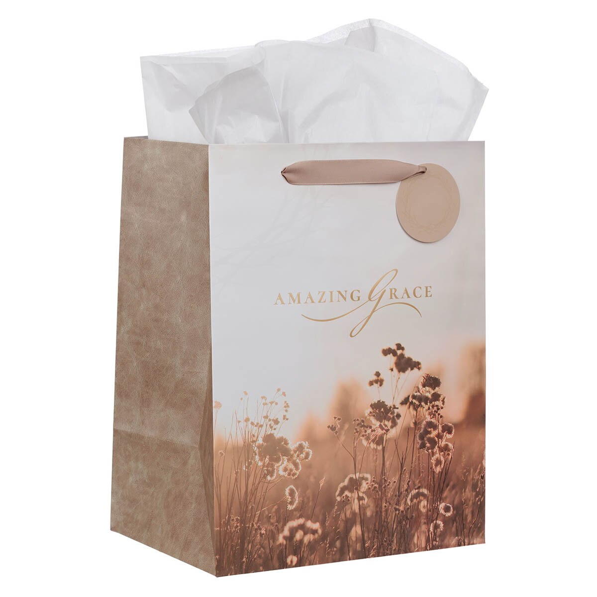Amazing Grace  Wildflower and Crown of Thorns Large Portrait Gift Bag