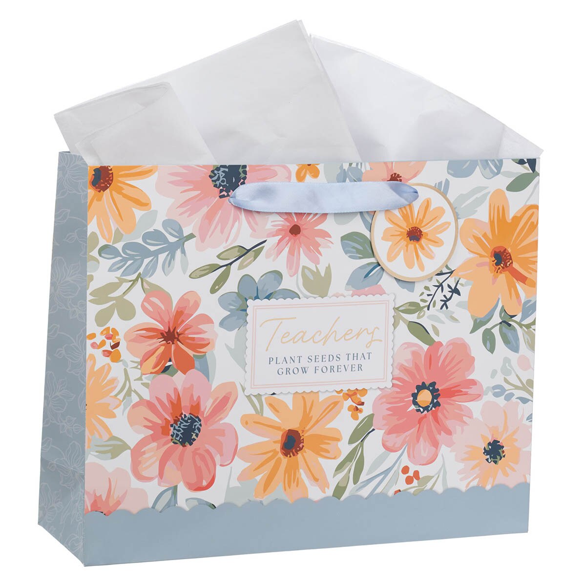 Teachers Plant Seeds Large Landscape Gift Bag