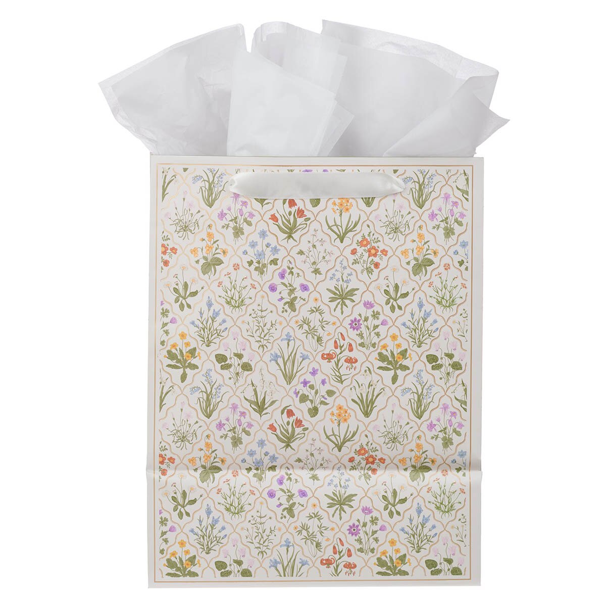 Always in Bloom Large Portrait Gift Bag - 2 Corinthians 12:9