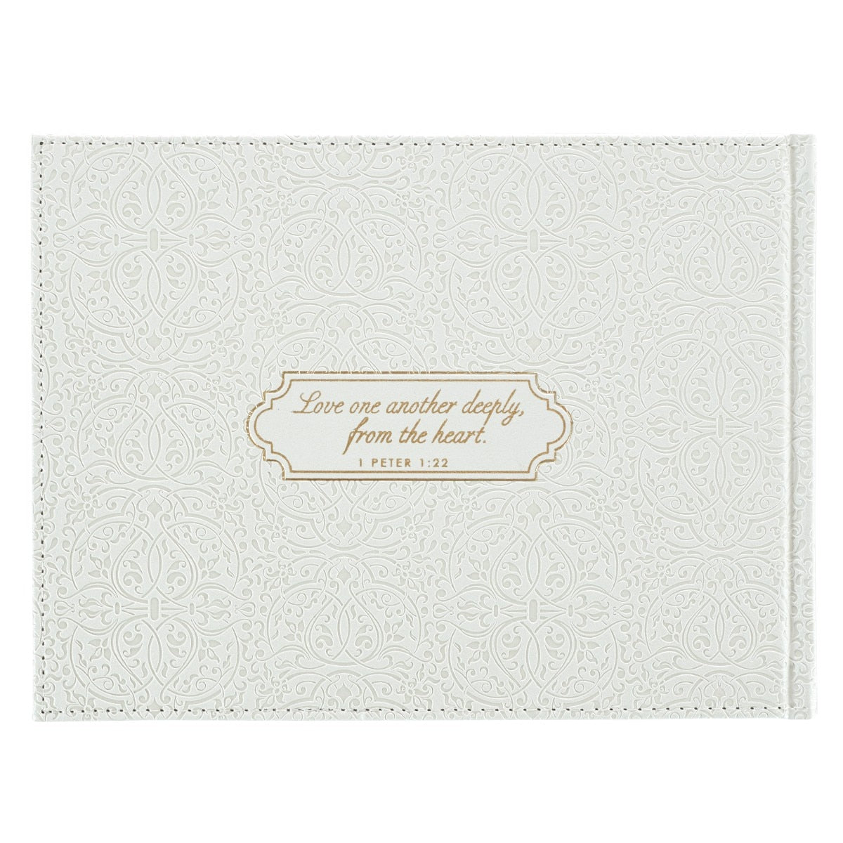 White Lace Mr. & Mrs. Wedding Guest Book