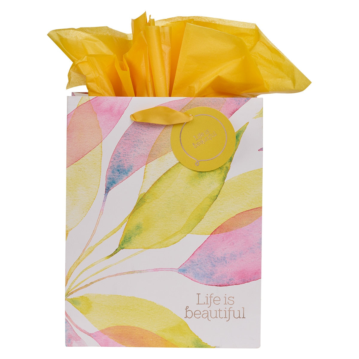 Life is Beautiful Citrus Leaves Medium Gift Bag