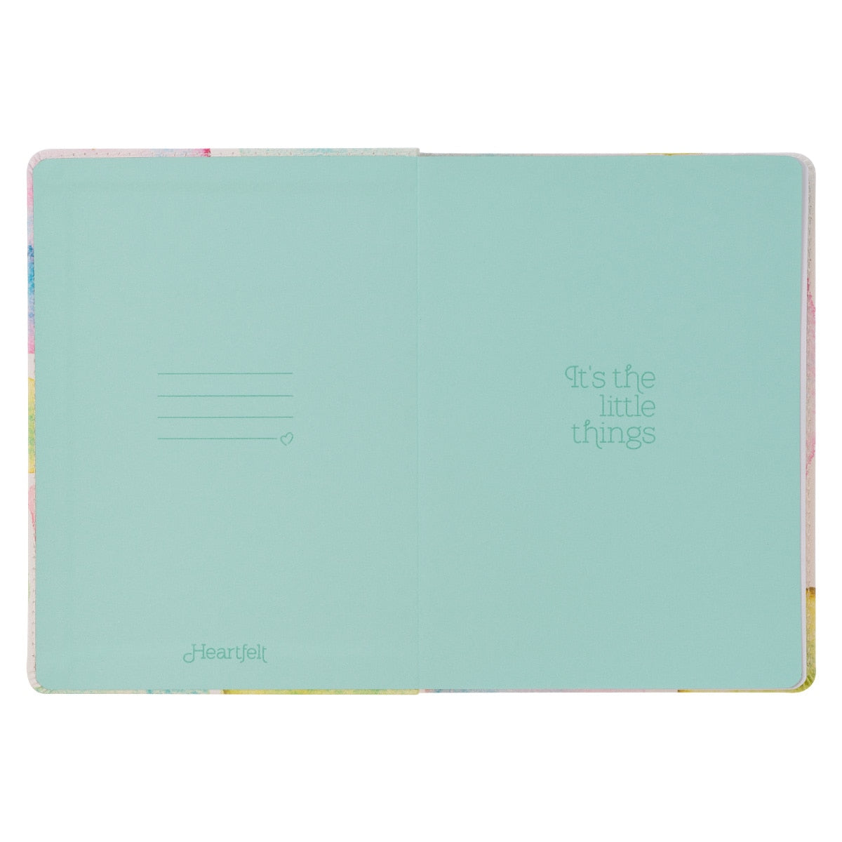 It's the Little Things Smooth Sea Glass Handy-size Faux Leather Journal