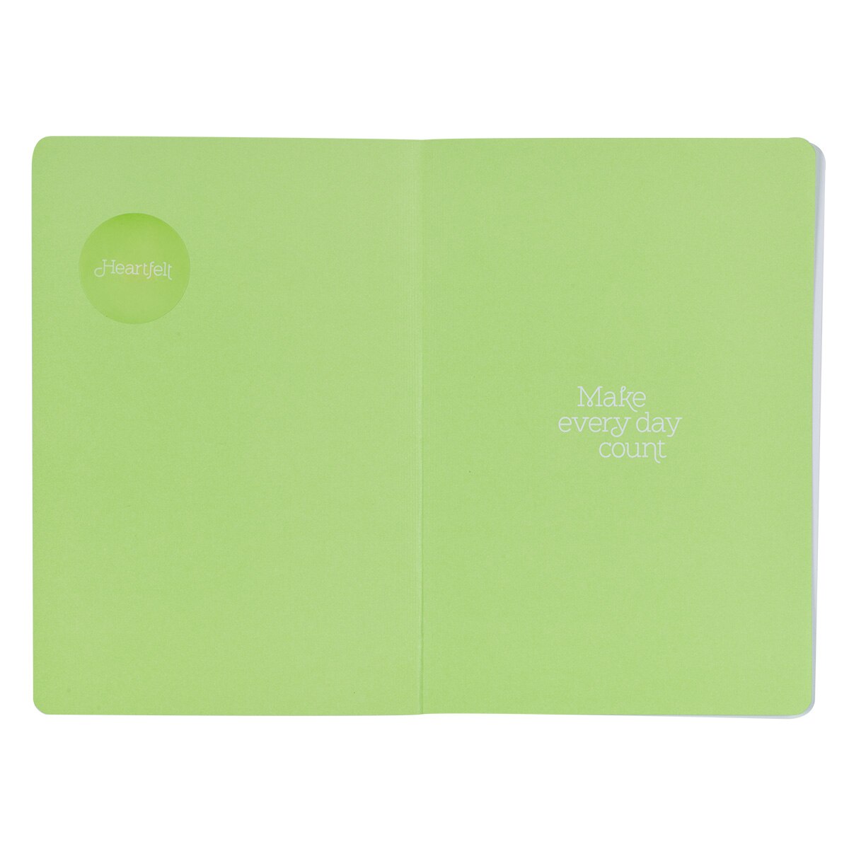 Courage Dear Heart Citrus Leaves Flexcover Journal with Elastic Closure