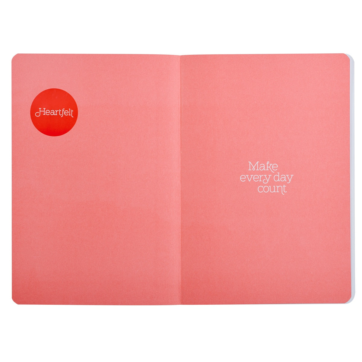 Never Give Up Coral Poppies Flexcover Journal with Elastic Closure