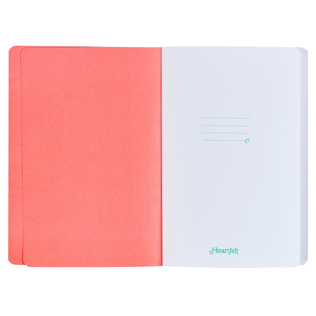 Never Give Up Coral Poppies Flexcover Journal with Elastic Closure
