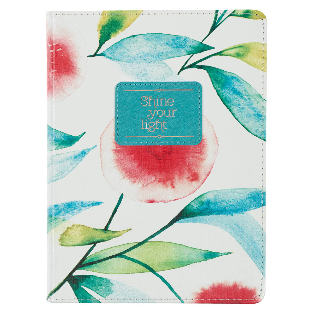 Shine Your Light Orange Blossoms Handy-size Faux Leather Journal