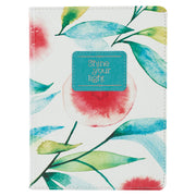 Shine Your Light Orange Blossoms Handy-size Faux Leather Journal