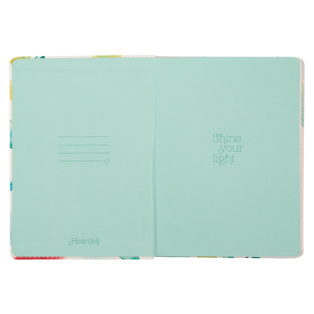 Shine Your Light Orange Blossoms Handy-size Faux Leather Journal