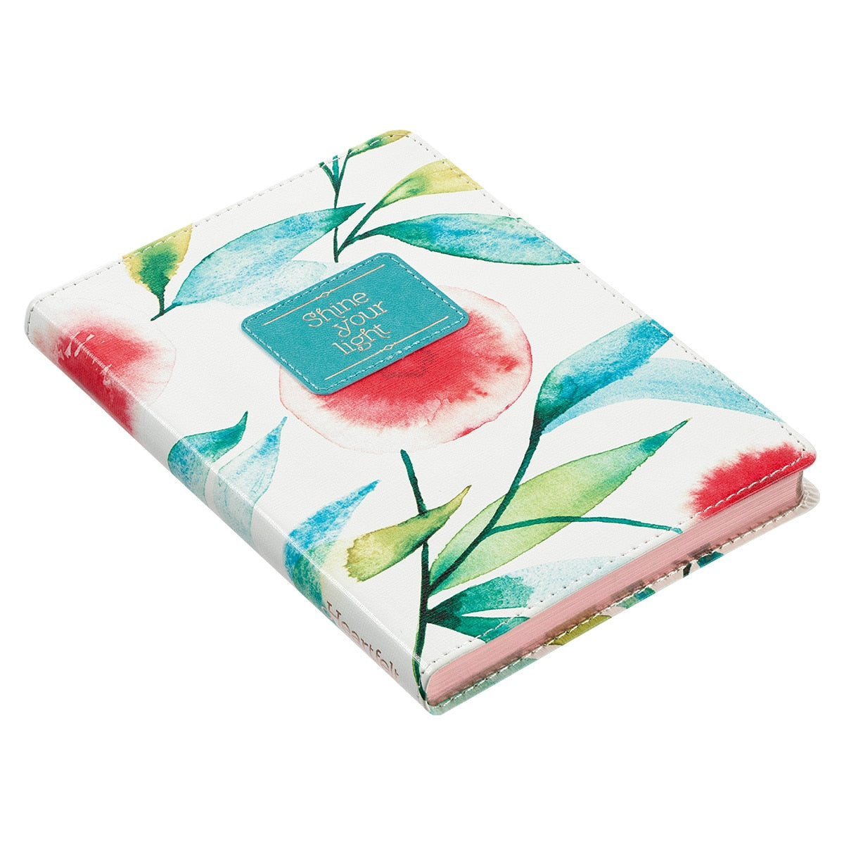 Shine Your Light Orange Blossoms Handy-size Faux Leather Journal