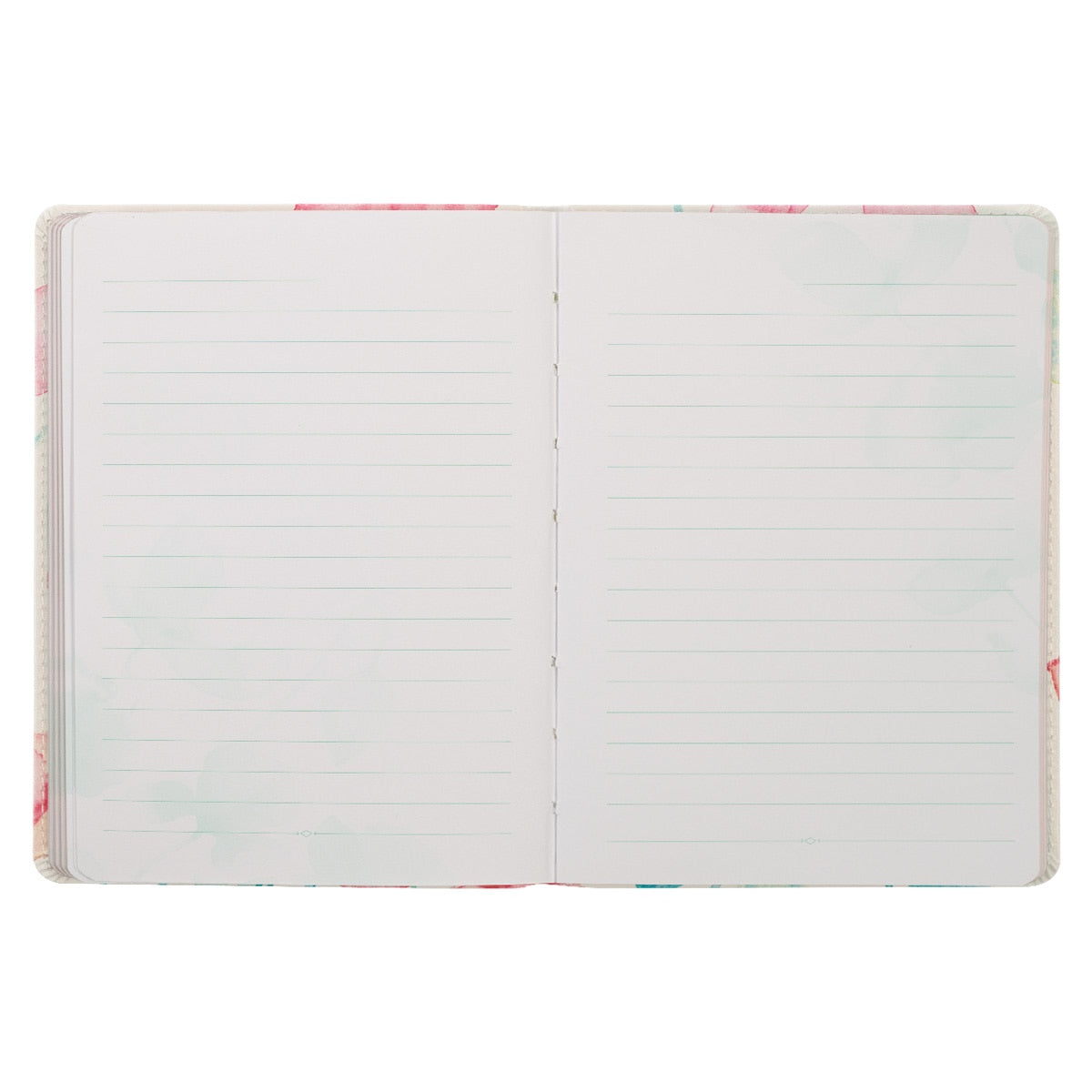 Never Give Up Coral Poppies Handy-size Faux Leather Journal