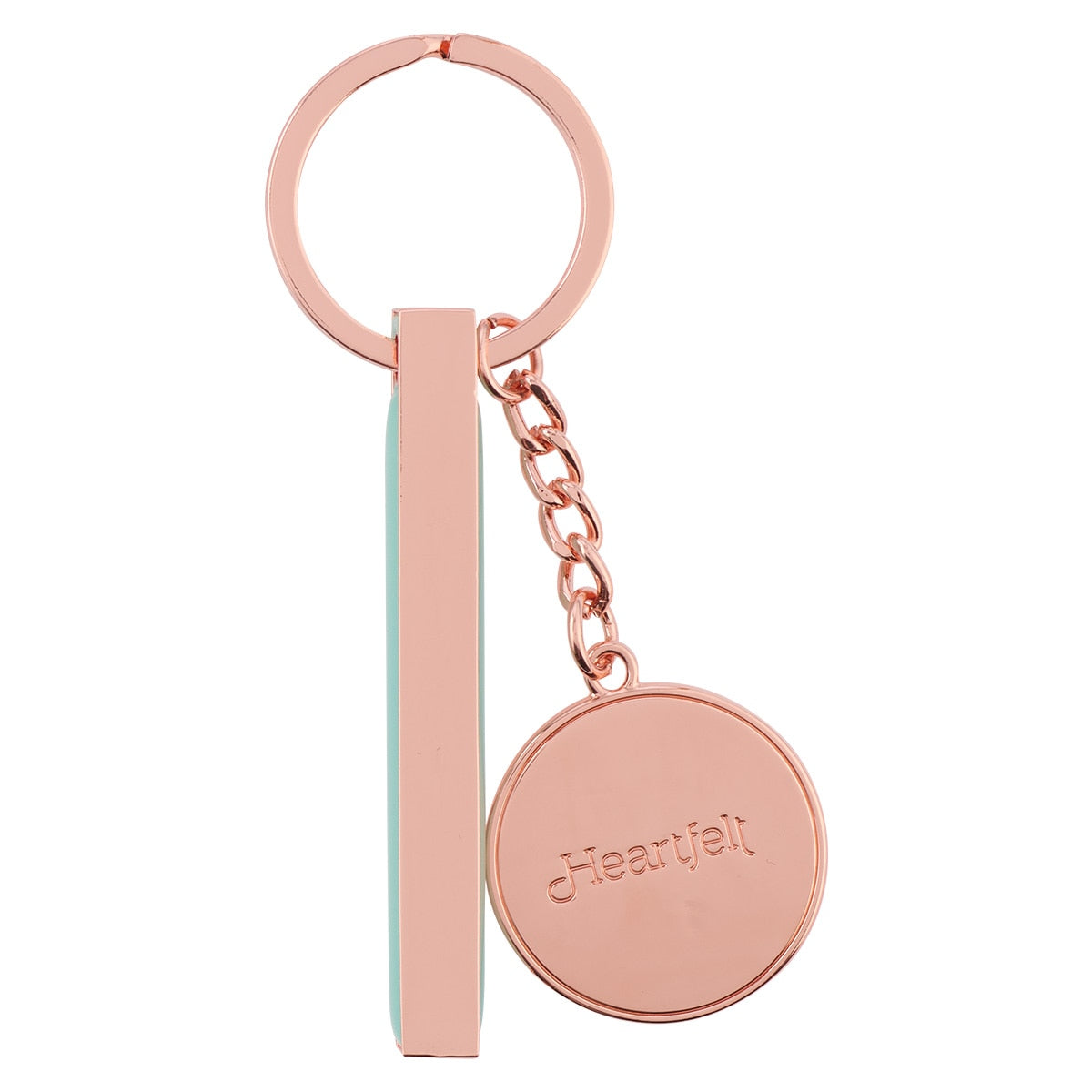 Make Every Day Count Pink Daisies Rose Gold Key Chain