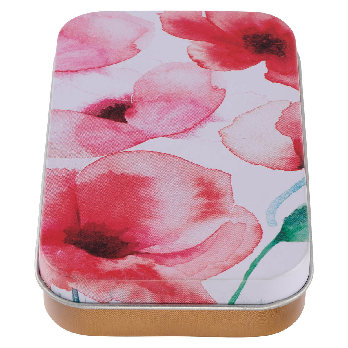 Courage Dear Heart Coral Poppies Key Ring