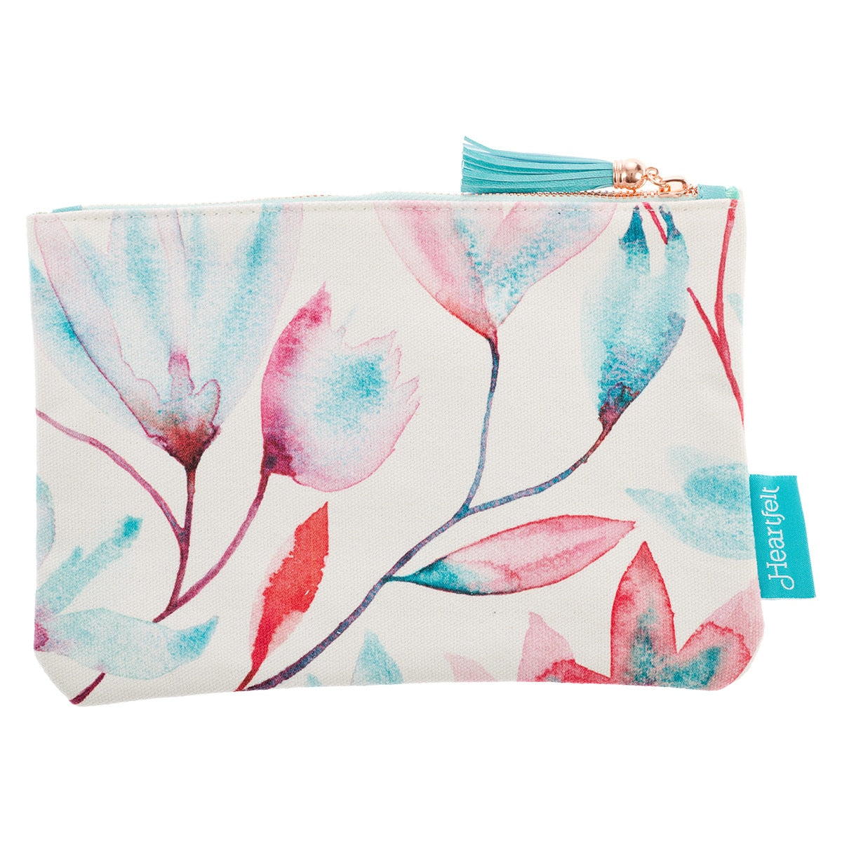 You've Got This Pink Petals Zippered Canvas Pouch