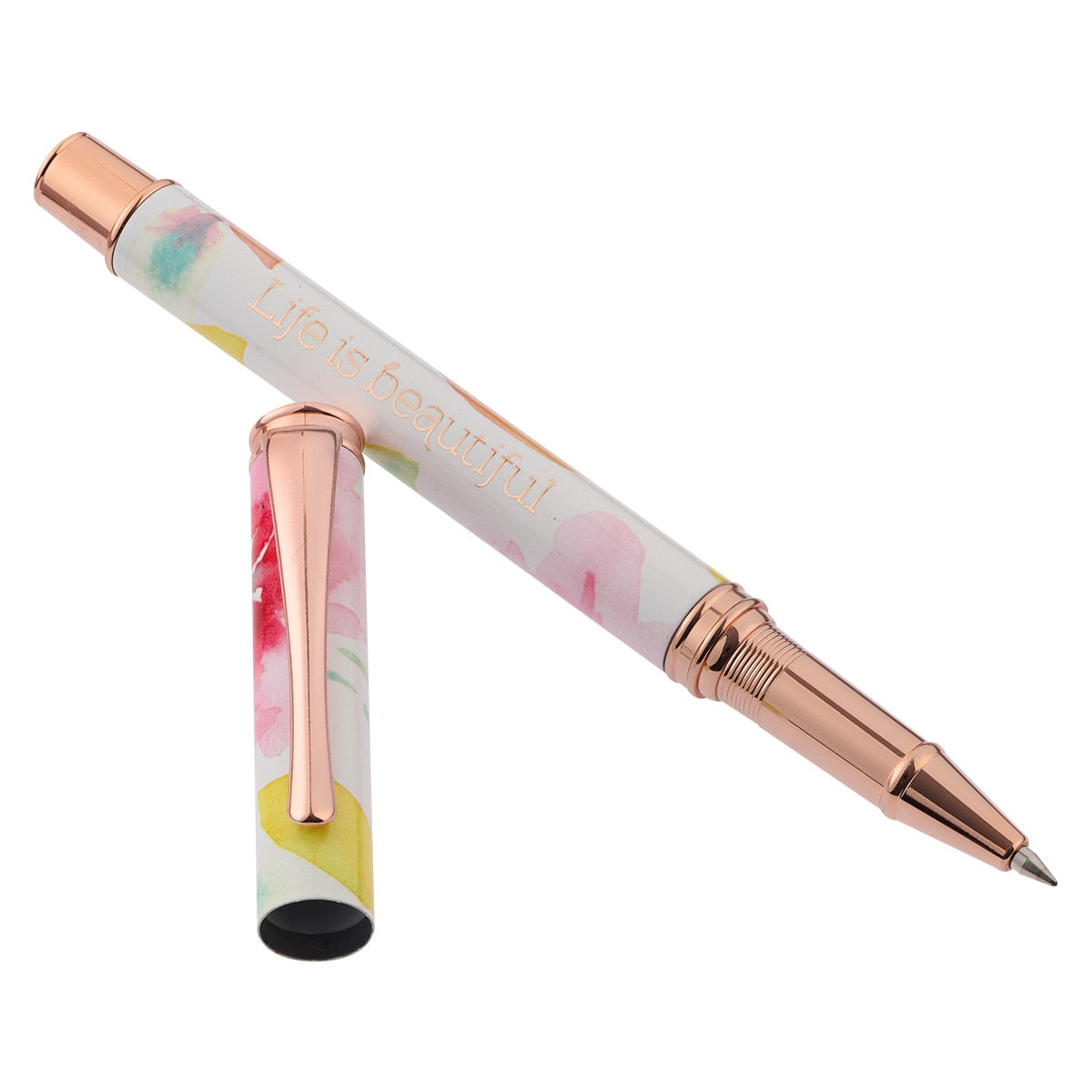 Life is Beautiful Pink Daisies Gift Pen