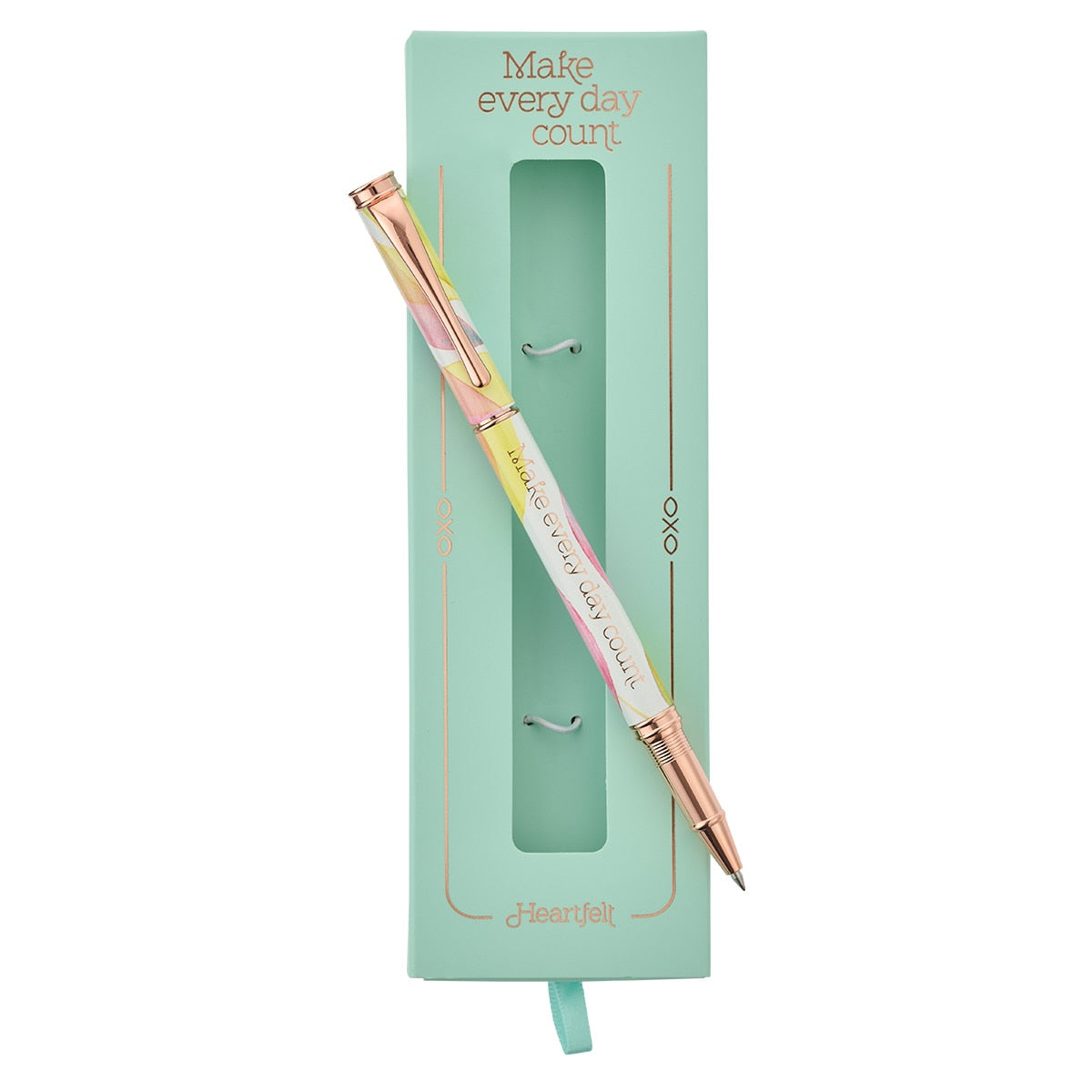 Make Every Day Count Citrus Leaves Gift Pen