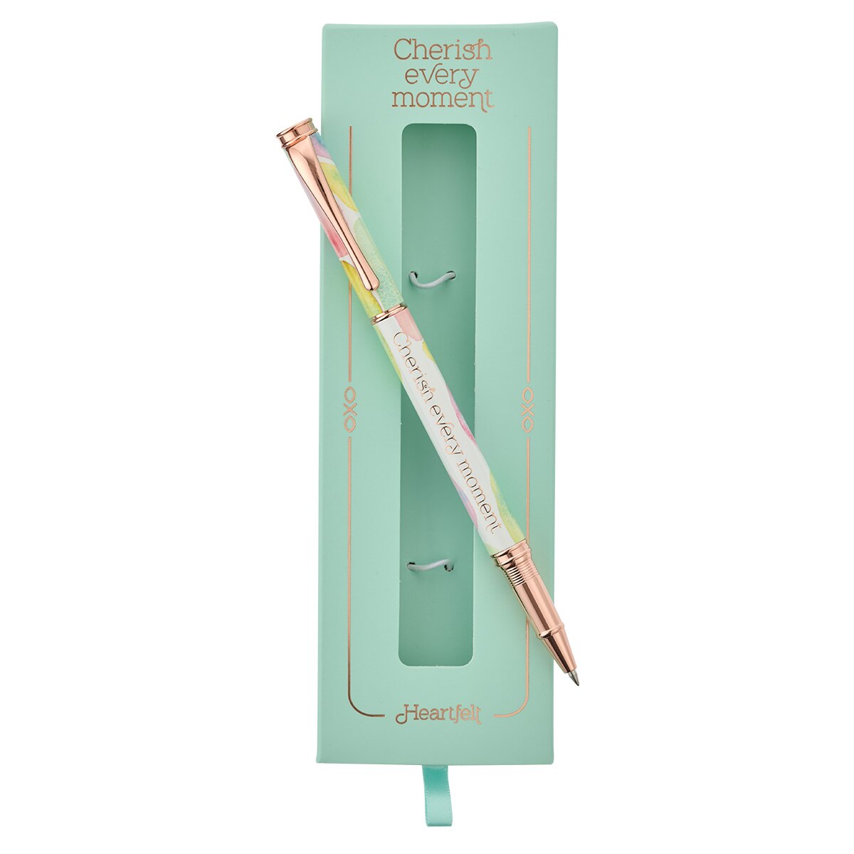 Cherish Every Moment Smooth Sea Glass Gift Pen