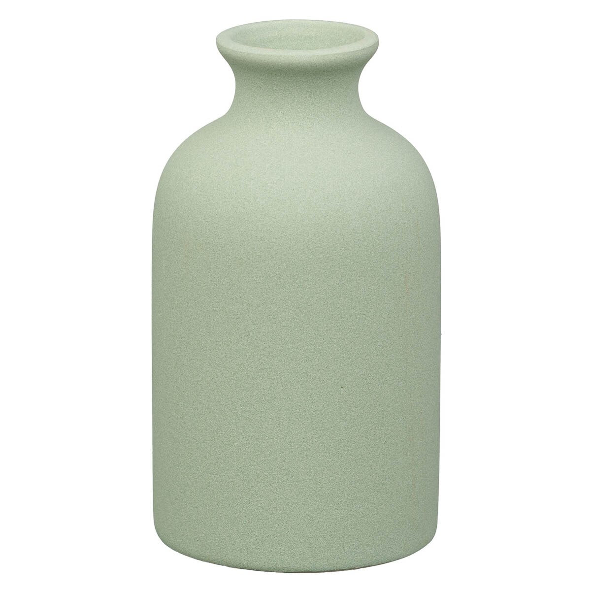 He Restores My Soul Green Garden Ceramic Table Vase - Psalm 23:3