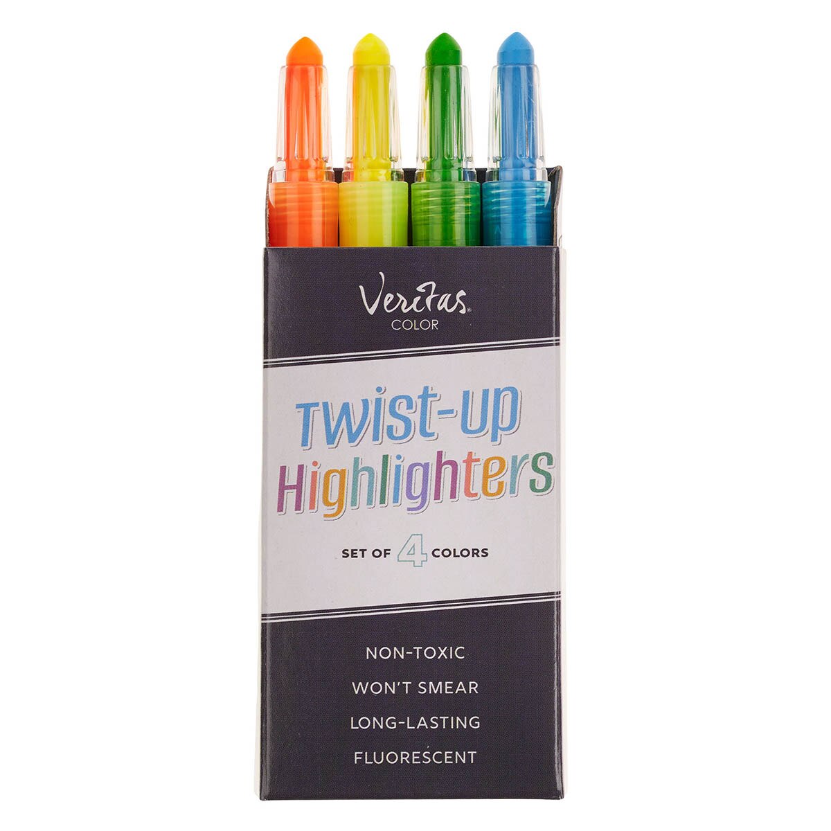 Veritas Twist-Up Highlighters 4-piece Set