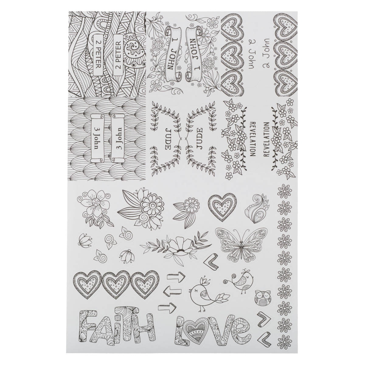 Coloring Bible Indexing Tabs