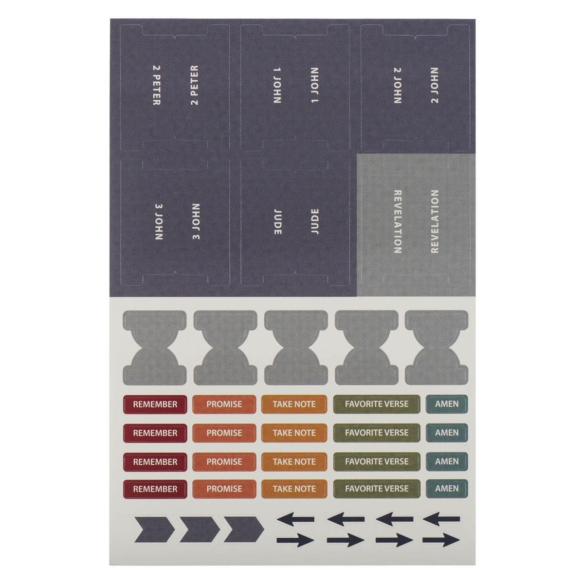 Color-coded Bible Indexing Tabs