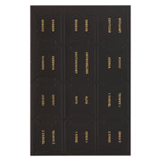 Black and Gold Peel-and-Stick Bible Indexing Tabs