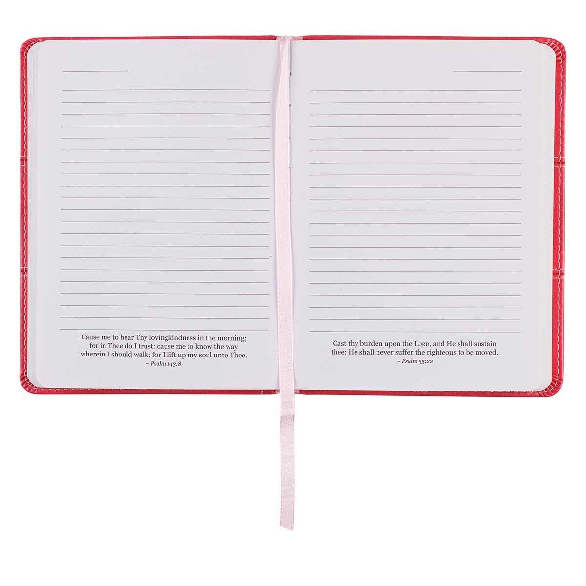 With God All Things Are Possible Fuchsia Pink Faux Leather Handy-sized Journal  - Matthew 19:26